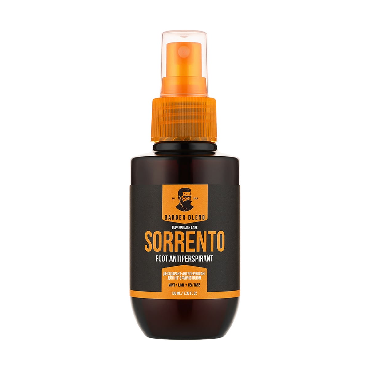 Дезодорант-антиперспірант для ніг Barber Blend Sorrento Foot Antiperspirant з фарнезолом, 100 мл